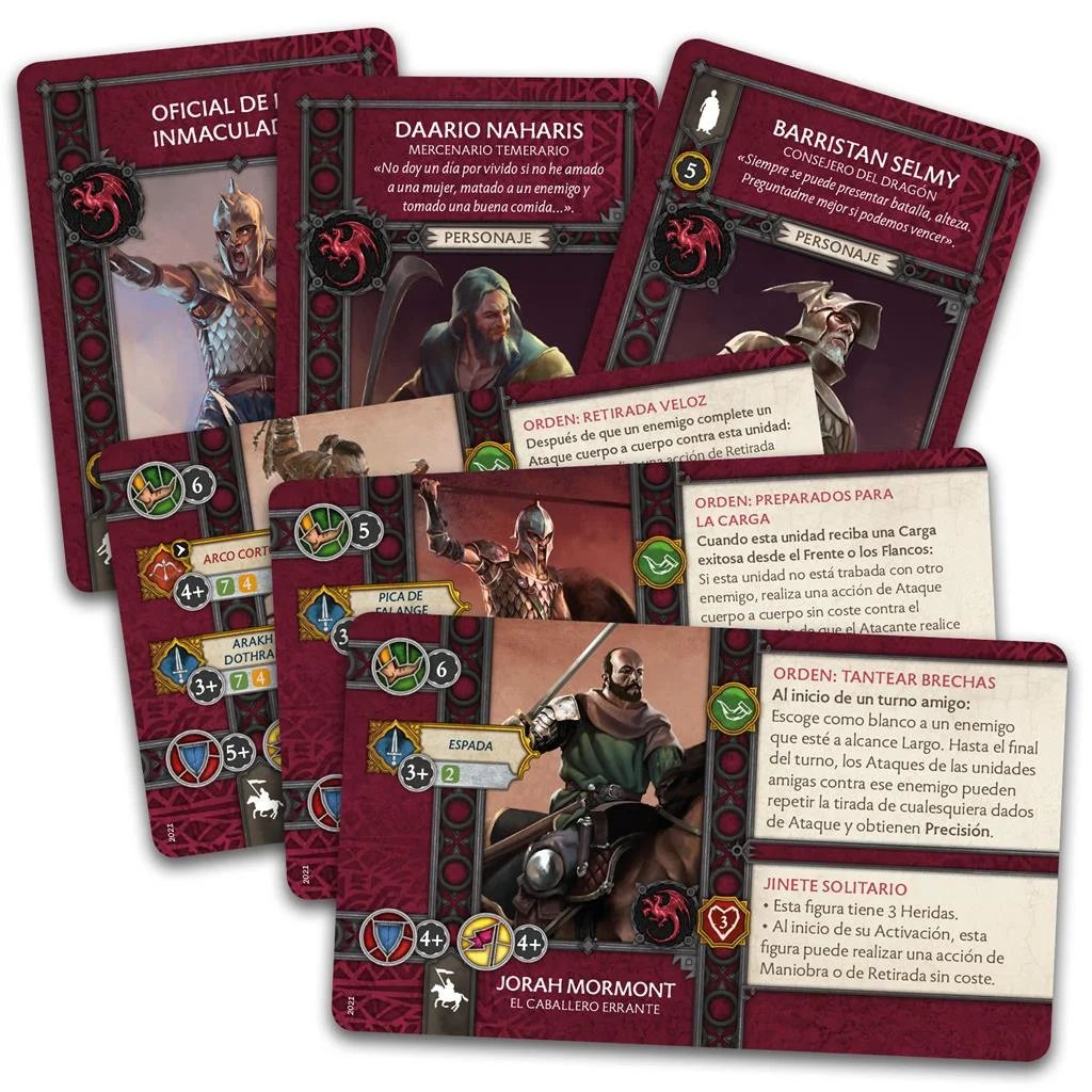 Juego De Mesa Cancion De Hielo Y Fuego Pack De Faccion Targaryen Pegi 14