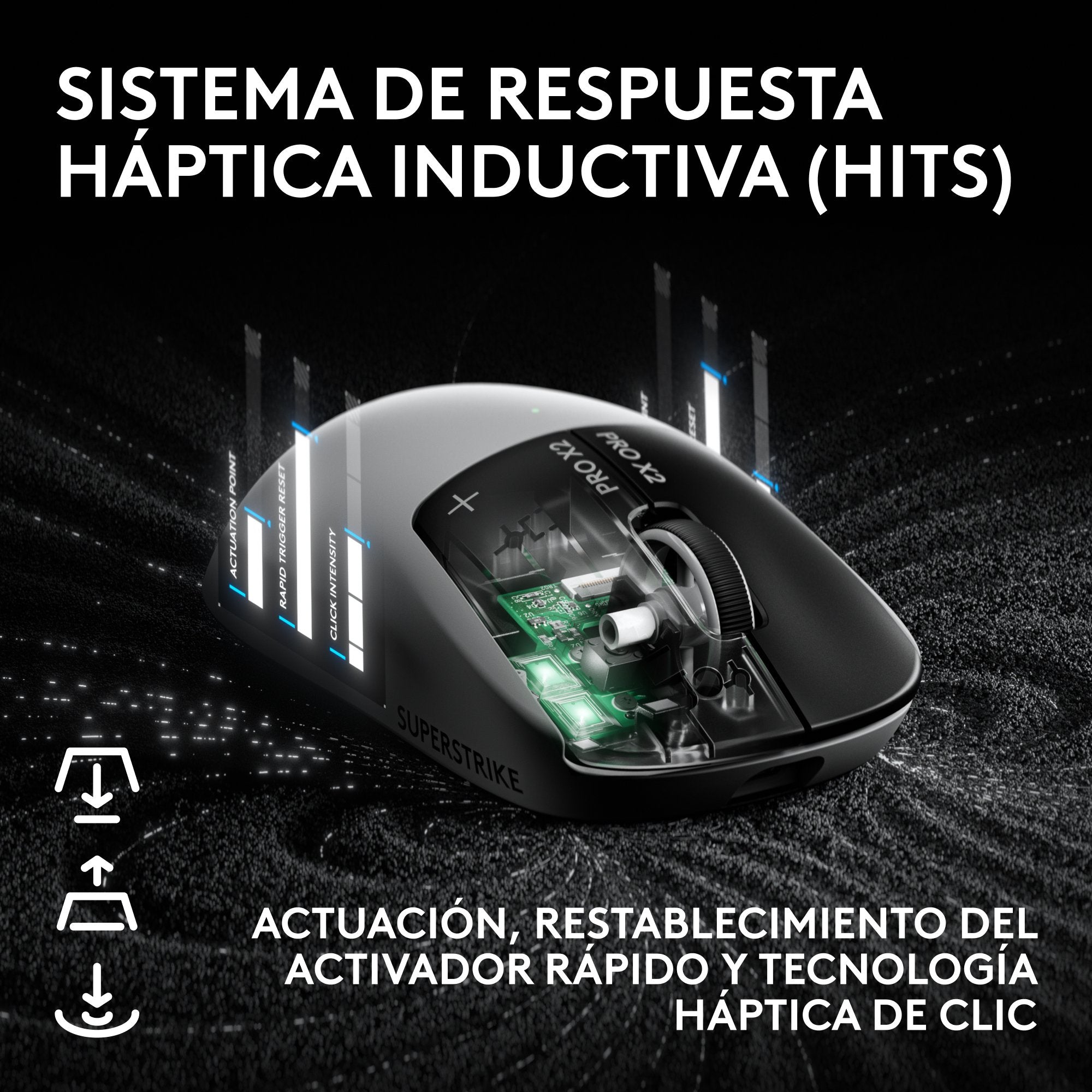 Logitech G Pro X2 Superstrike Ratón Óptico Inalámbrico 2.4 Ghz Receptor Usb De Logitech Lightspeed