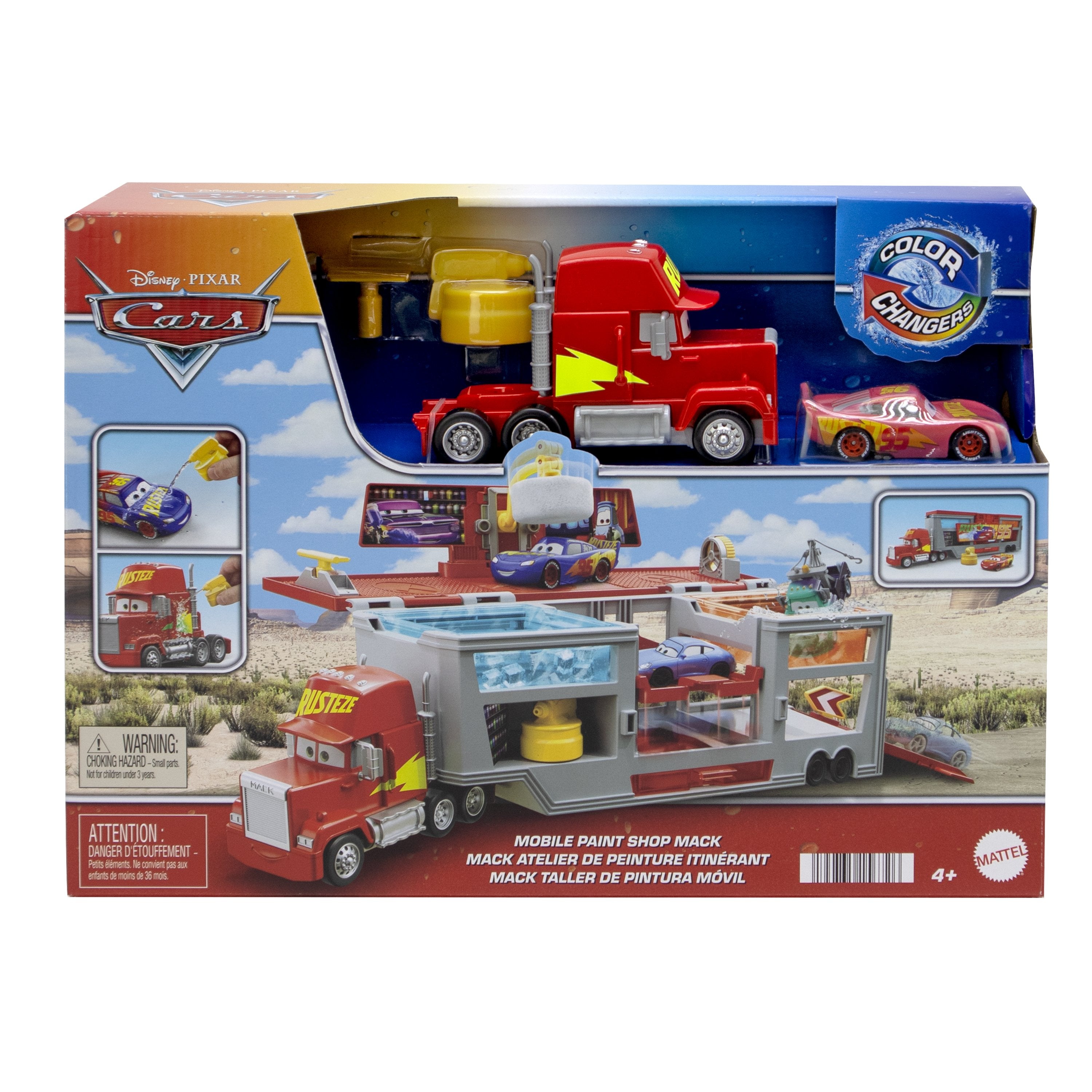 Mack Taller De Pintura Movil Cars Disney Pixar