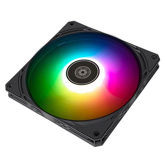Ventilador  Silverstone Air Slimmer 140 Argb, Negro