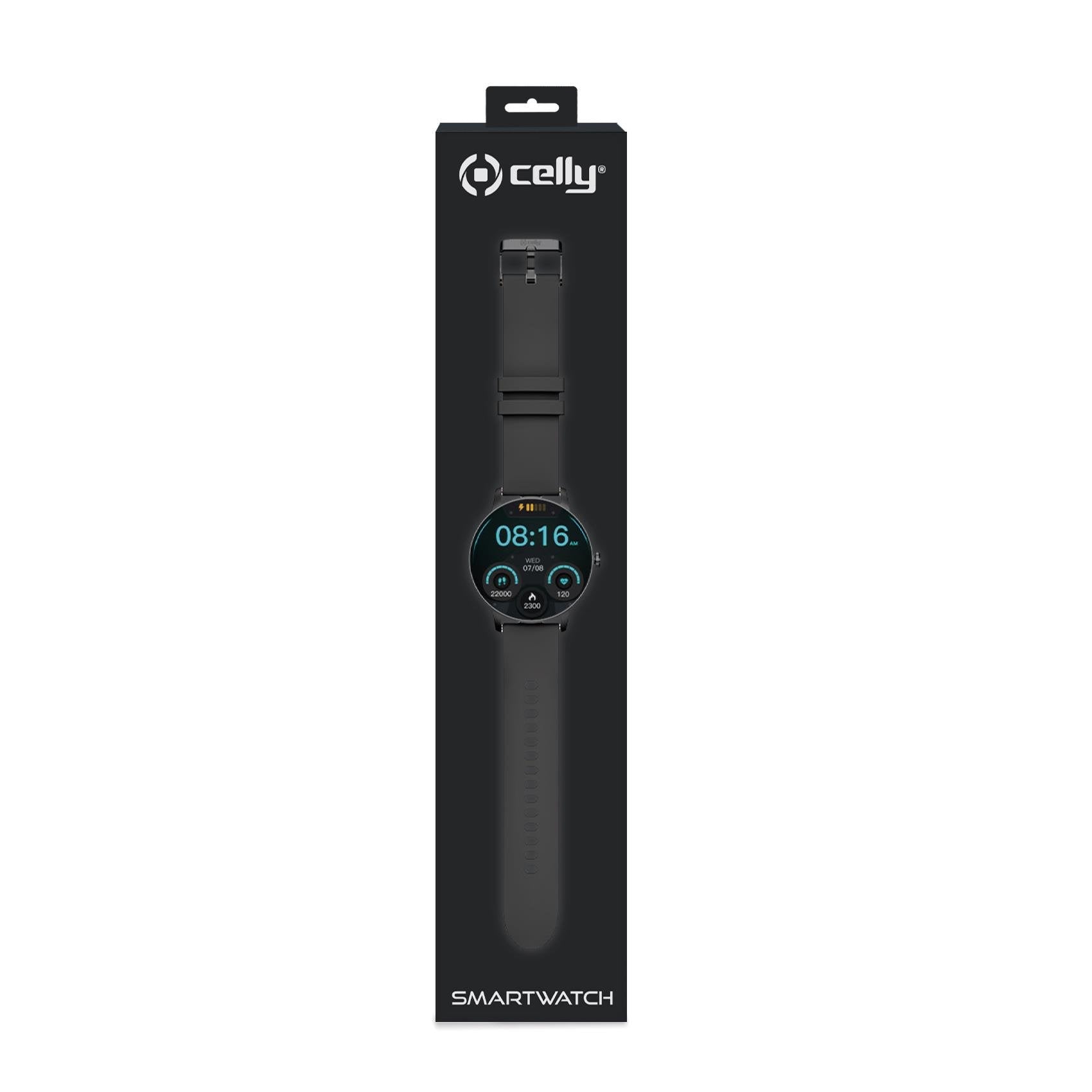 EAN 8021735203001 - Celly TRAINERROUND2BK Relojes inteligentes y deportivos 3,25 cm (1.28") Digital 320 x 320 Pixeles Pantall imagen 3