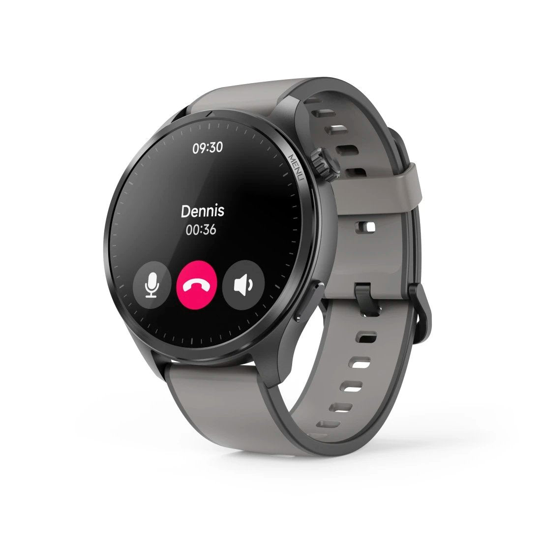 Hama Smartwatch 9000 Czarno-Szara Koperta, Czarno-Gris Pasek Silikonowy