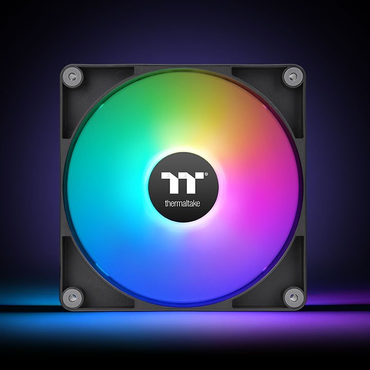 Ventilador Pc Inverso Thermaltake Ct120 Argb 2xvent Negro