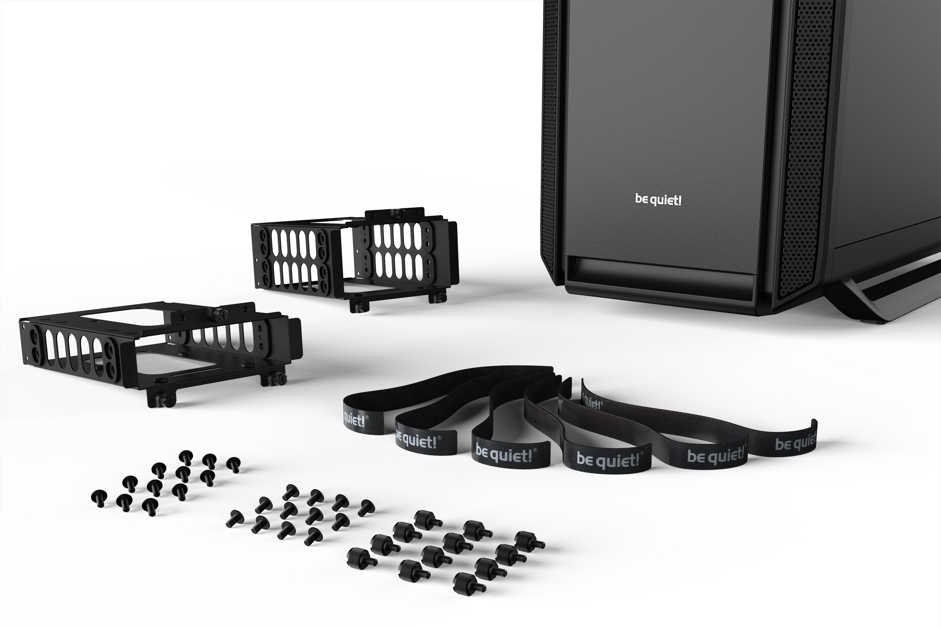 Caja Pc Be Quiet! Silent Base 802 Negra 3 Ventiladores 140mm/Insonorizada Bg039