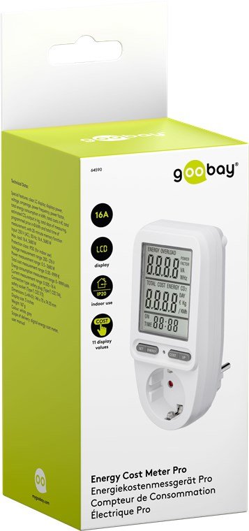 Goobay Medidor De Costo De Energía Digital Pro