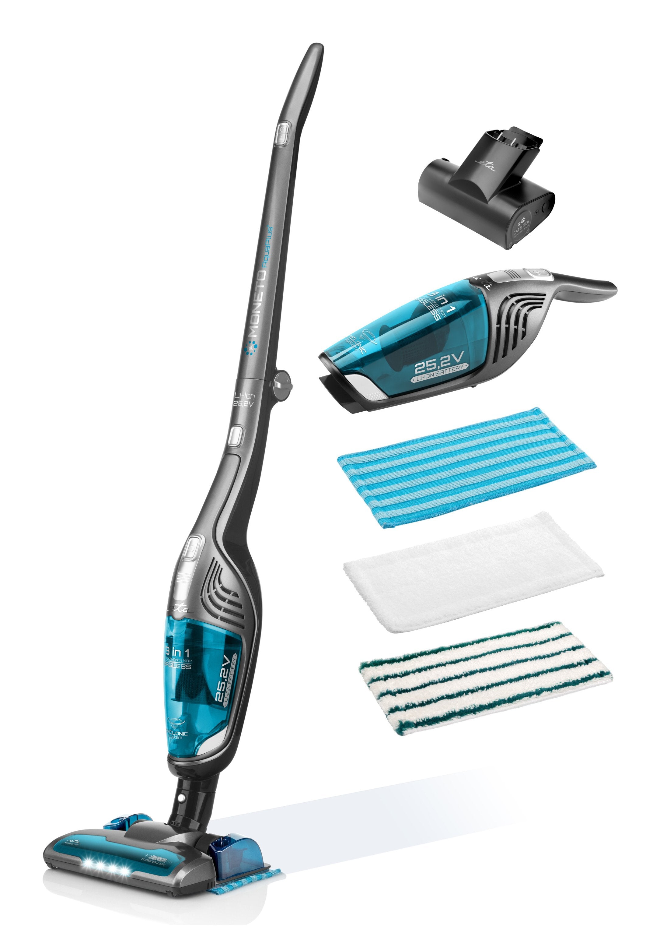 EAN 8590393343461 - Eta Moneto II AQUA PLUS aspiradora de mano Azul, Gris Sin bolsa imagen 1