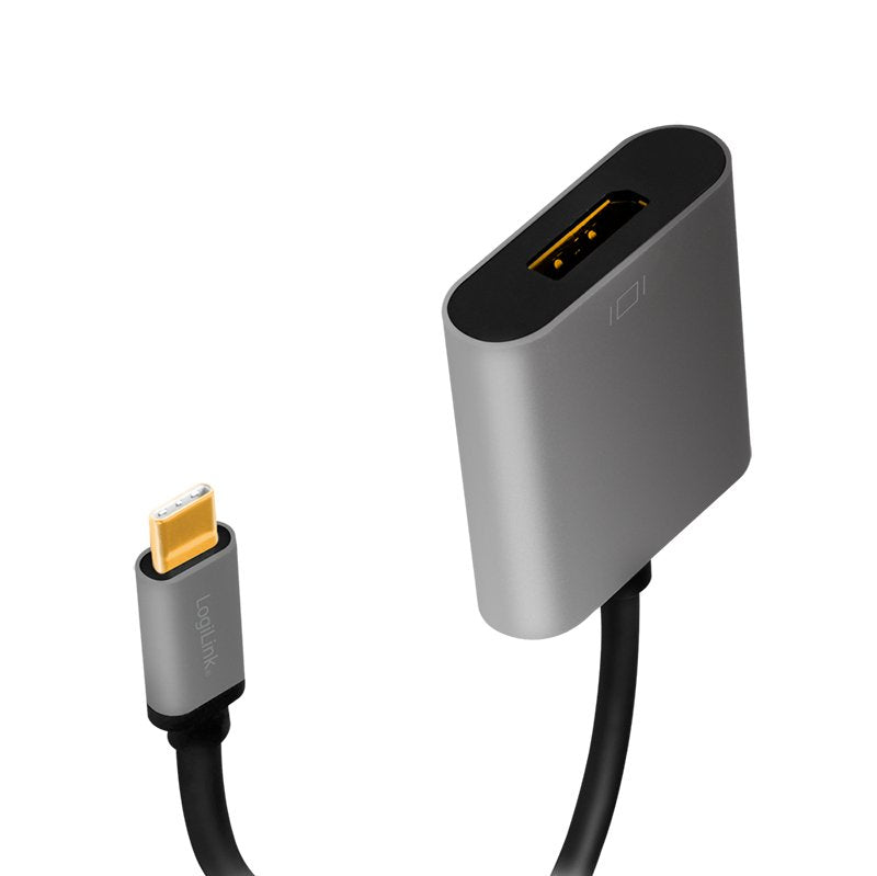 Usb-C To Dp/F Adapter,   4k/60hz, Alu, 0.15m