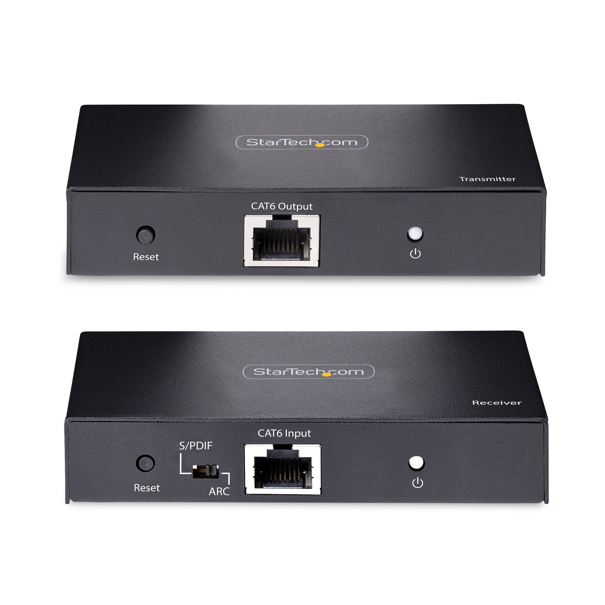 Startech.Com Extensor Hdmi 4k Por Cable Cat5/Cat6 Ethernet - Extensor De Vídeo 4k 60hz Hdr Hasta 70m - Salida De Audio S/Pdif - Juego Kit De Transmisor Y Receptor Hdmi