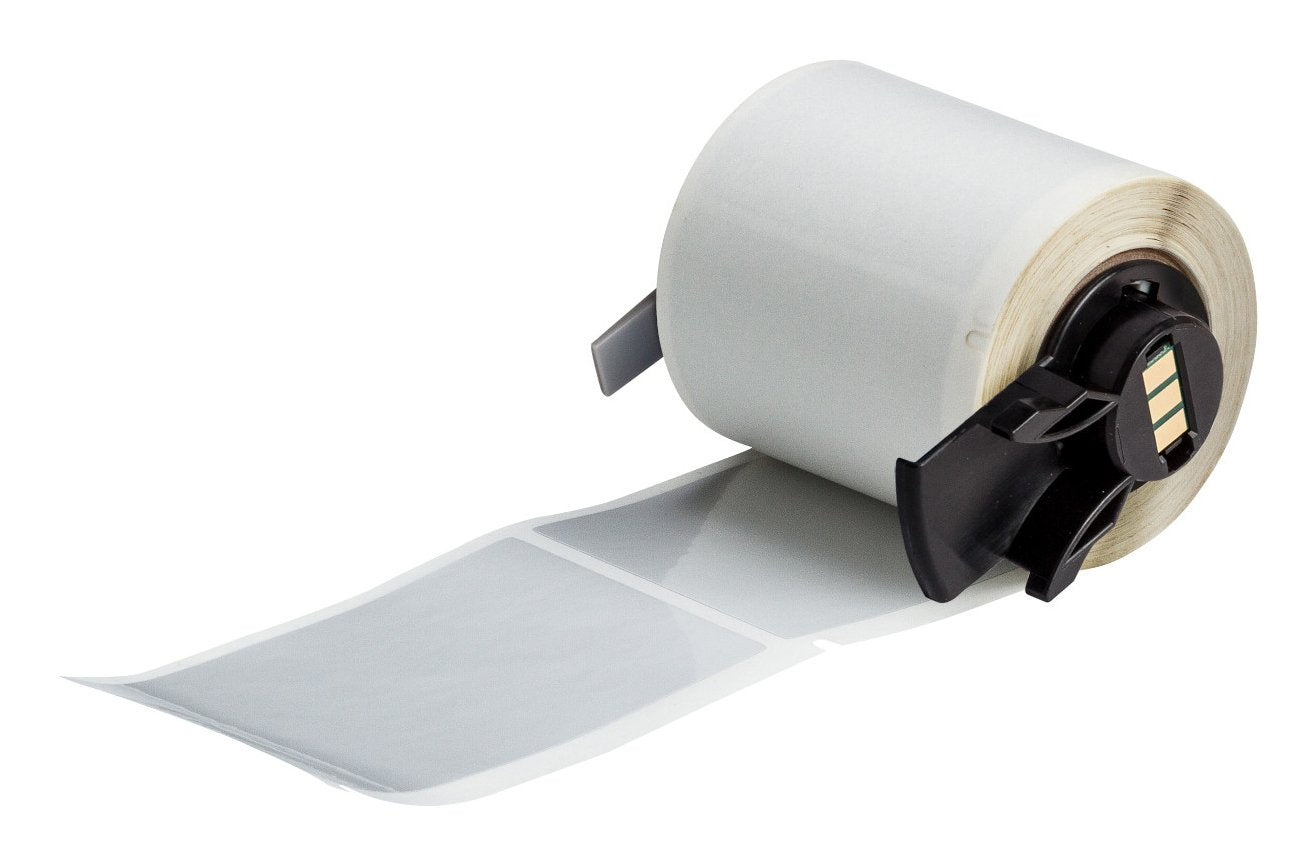 Metallised Polyester Labels - For M610, M611, Bmp61, M710 - [With Media Adapter] And Bmp71 [With Media Adapter]