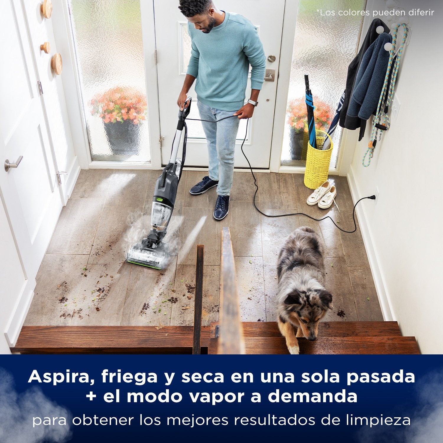 EAN 11120273311 - Bissell CrossWave HydroSteam PET Select Aspiradora vertical Corriente alterna Seca y húmeda Sin bolsa 0 L 1 imagen 2