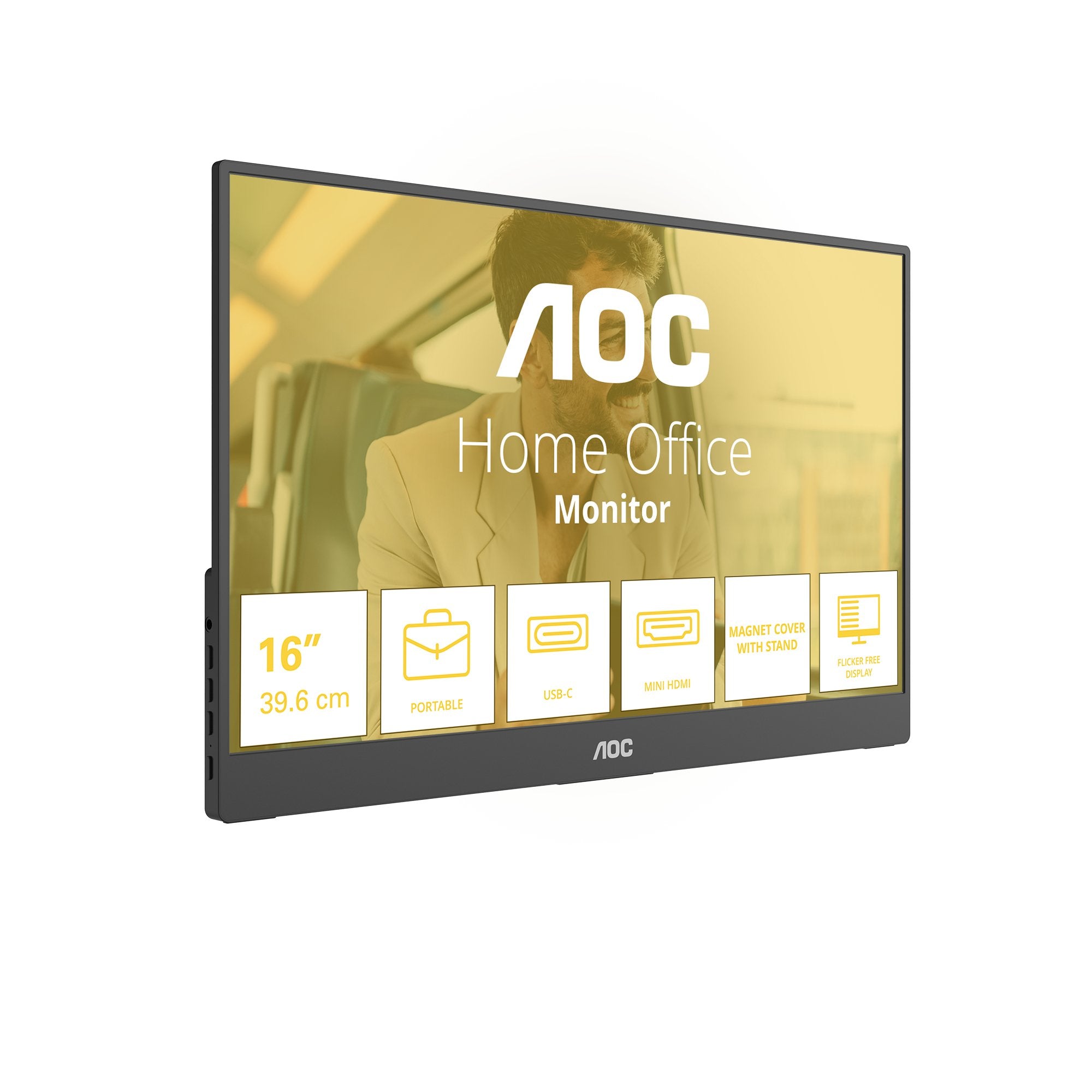 EAN 4038986133449 - AOC 16T20E2 monitor o TV portátil Monitor portátil Negro 39,6 cm (15.6") LED 1920 x 1080 Pixeles imagen 2