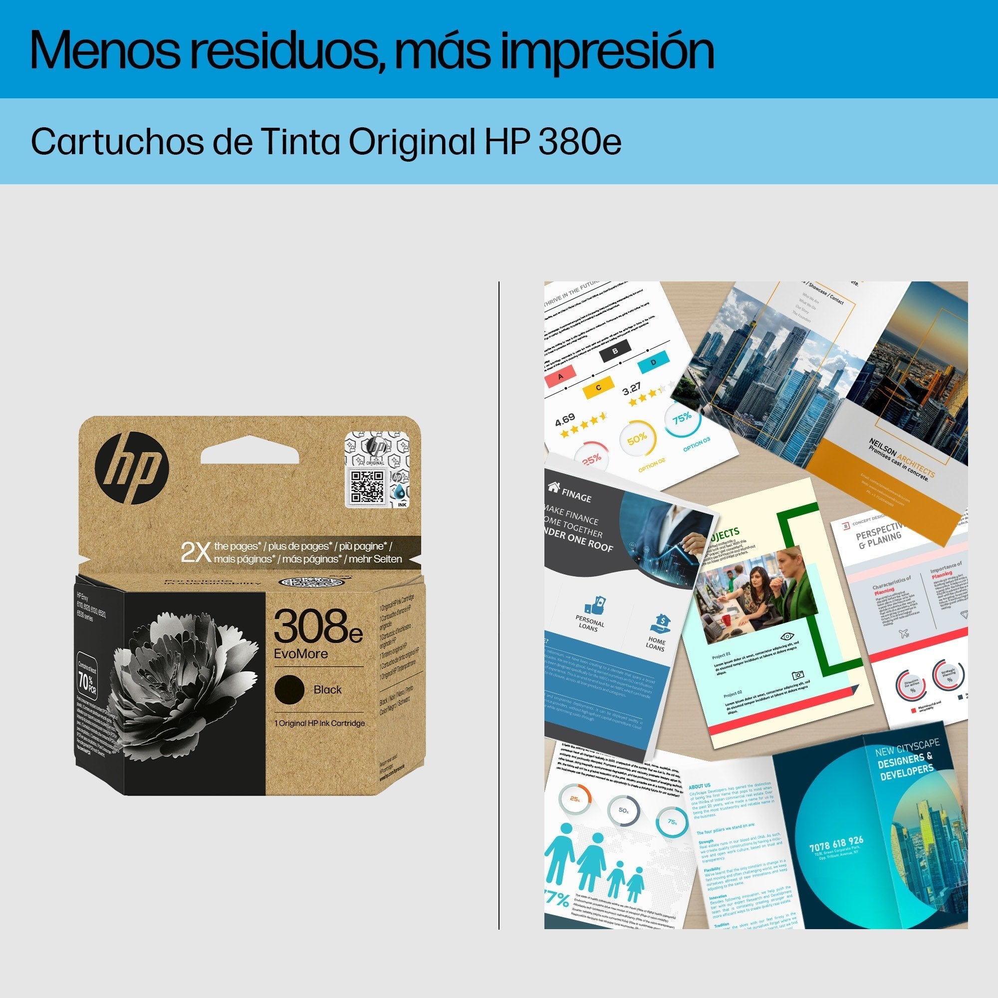 EAN 0196786390555 - HP 308e EvoMore Black Original Ink Cartridge cartucho de tinta 1 pieza(s) Rendimiento estándar Negro imagen 3