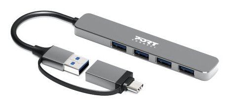 EAN 3567049001612 - Port Designs 900161 hub de interfaz USB 2.0 Type-A 5000 Mbit/s Plata imagen 2