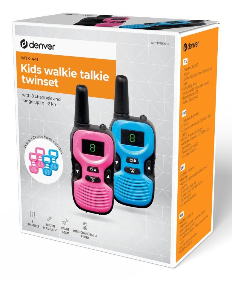 EAN 5706751081071 - Denver WTK-441 two-way radios 8 canales 446 MHz imagen 6
