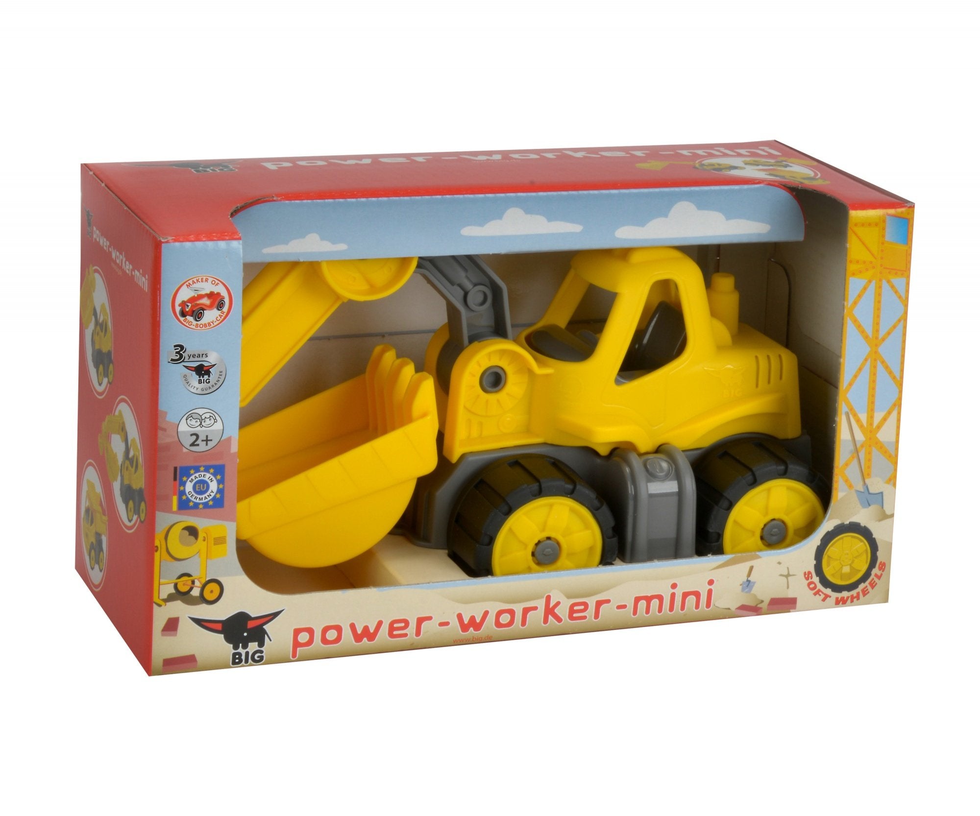 Big Power Worker Mini Bagger, Amarillo, De Plástico, 2 Año(S), Niño, 100 Mm, 240 Mm