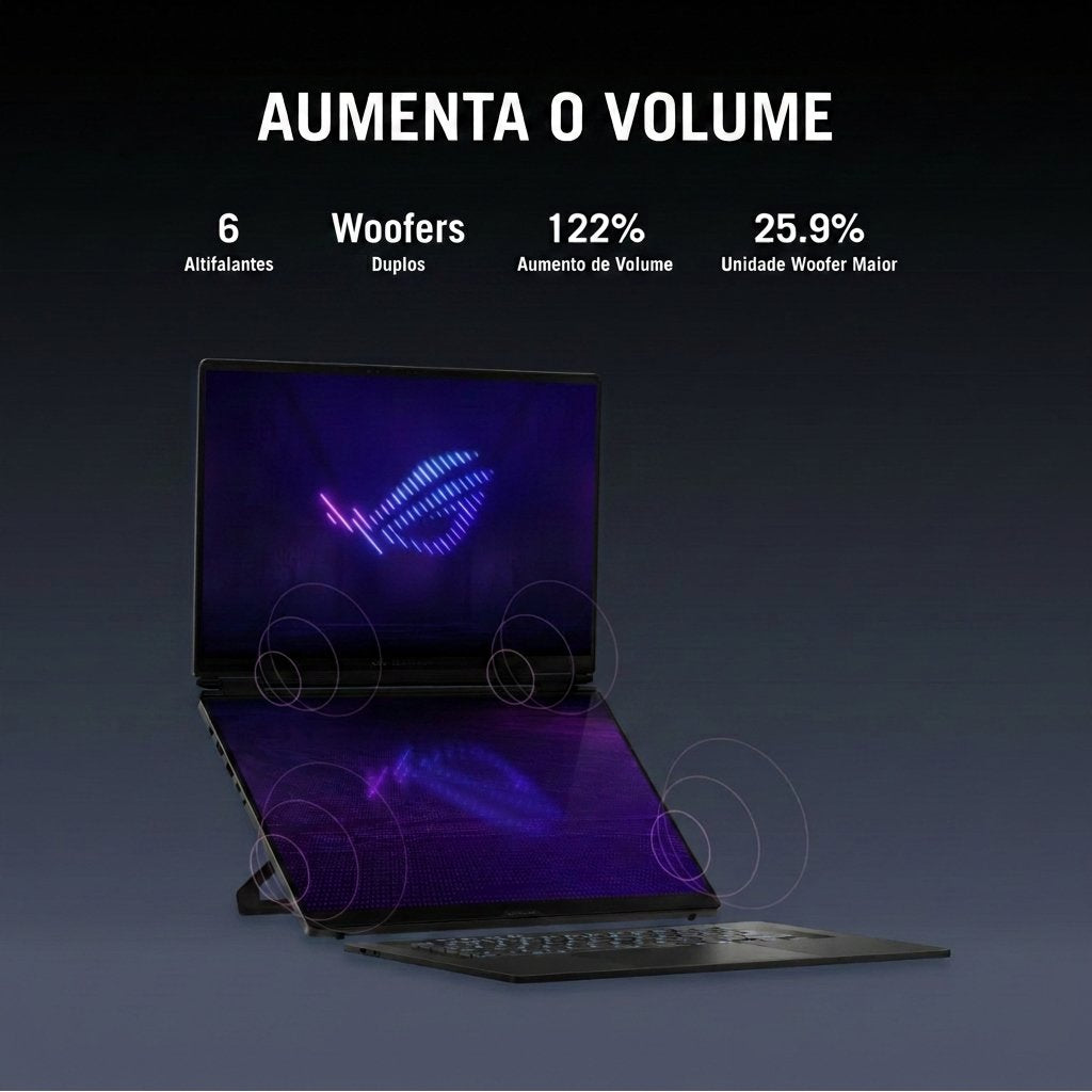 Portátil Asus Rog Zephyrus Duo Gx651ax 2x16" Ultra 9 386h 6