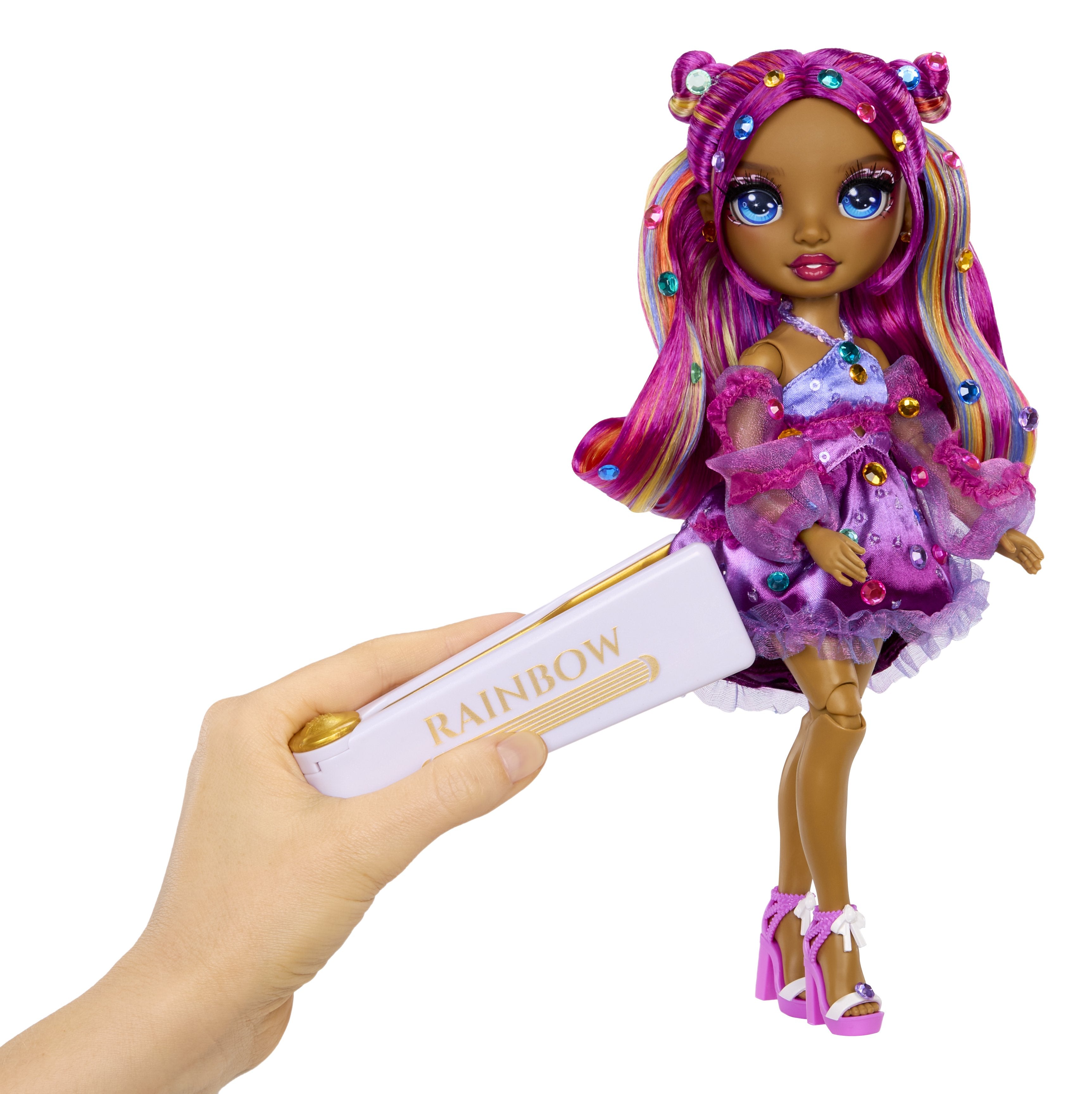 EAN 0035051597834 - Rainbow High Be Dazzling Fashion Dolls- Noemie Violette (Purple) imagen 4