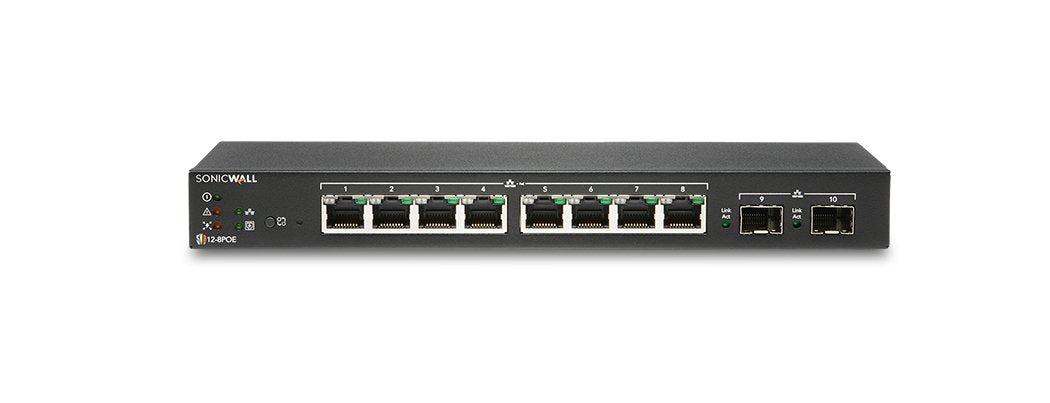 Sonicwall Switch Sws12-8 Conmutador Gestionado 8 X 10/100/1000 + 2 X Gigabit Sfp Sobremesa
