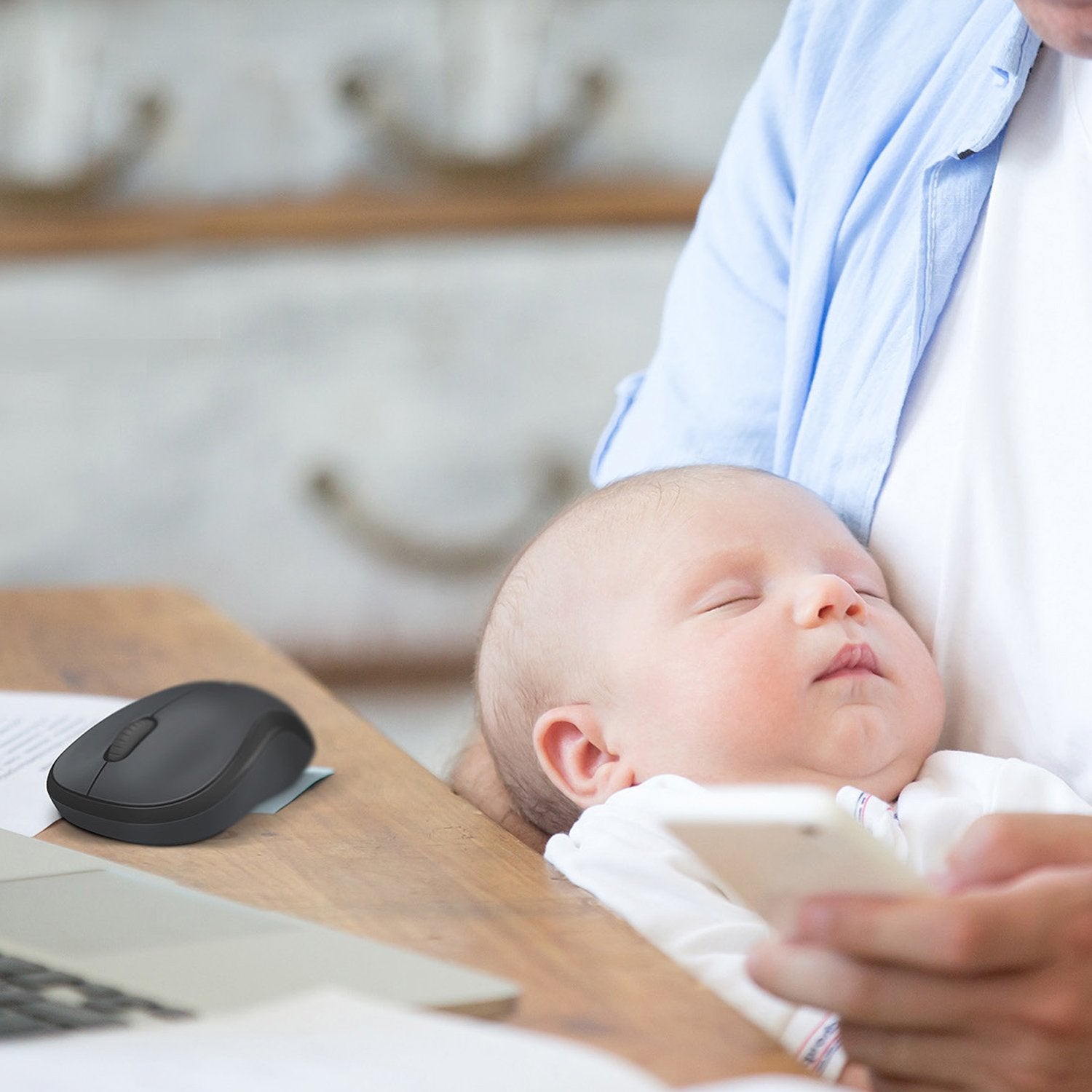 Logitech Raton M220 Silent Inalambrico Negro 910-004878