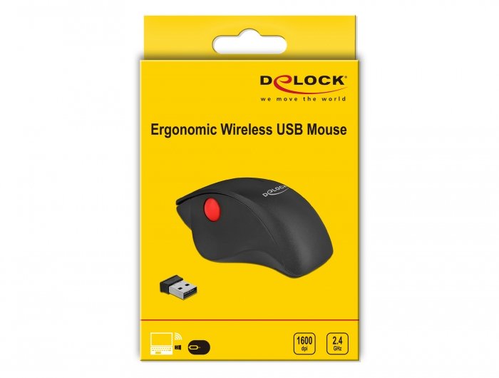 Delock Ergonomische Usb Raton - Kabellos