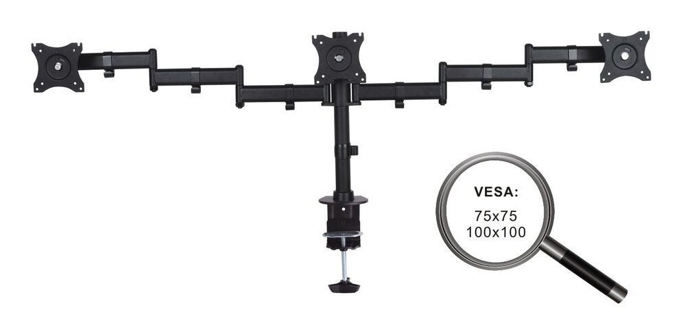 EAN 4251364706398 - PureMounts PM-OFFICE-03 soporte para monitor 68,6 cm (27") Escritorio Negro imagen 2