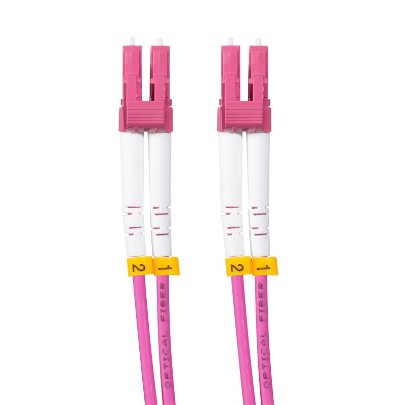 Logilink Steel Armored Fiber Patch Cord Om4, Duplex Lc Upc - Lc Upc, 1.0 M