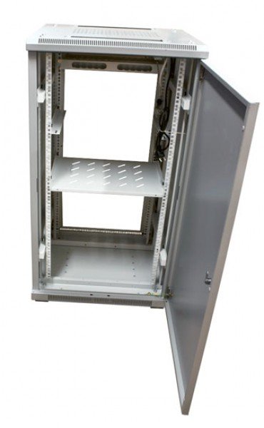 Allnet 19\"Schrank, 22he, B600/T 600mm, Glamür, Lichtgris, Snb-Serie,
