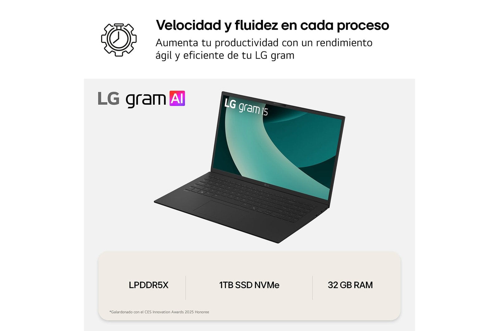 EAN 8806096467039 - LG Gram 15Z80T-G.AU88B ordenador portatil AMD Ryzen AI 7 350 Portátil 39,6 cm (15.6") Full HD 32 GB LPDDR imagen 10