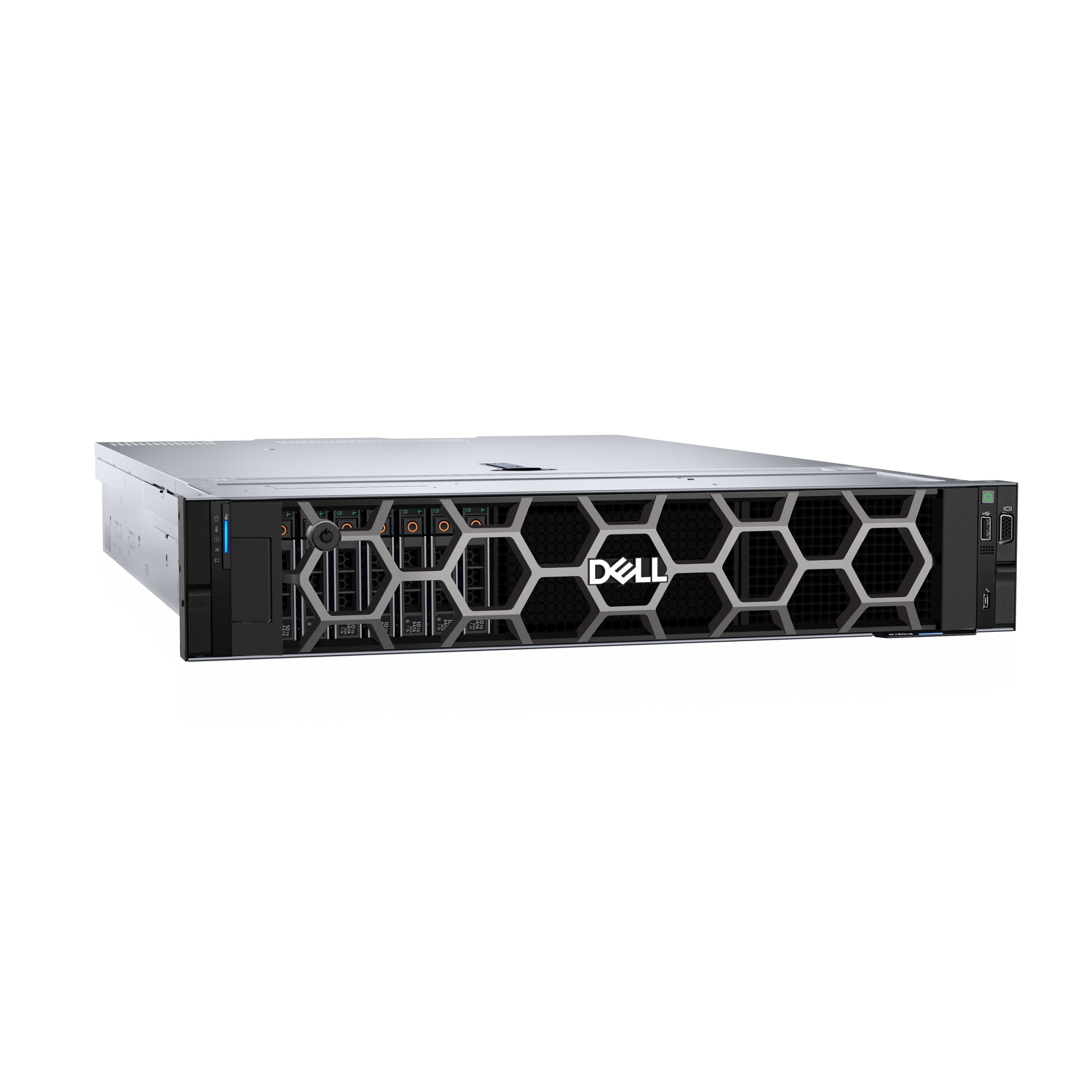 Servidor Dell Poweredge R760xs Xeon Silver 4514y 2x 32gb 2x Ssd 480gb
