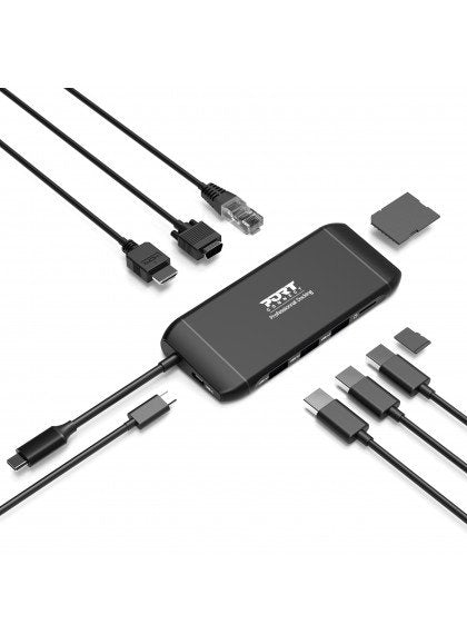 Port Designs 901913 Interface Hub Usb 2.0 Type-C 5000 Mbit/S Black