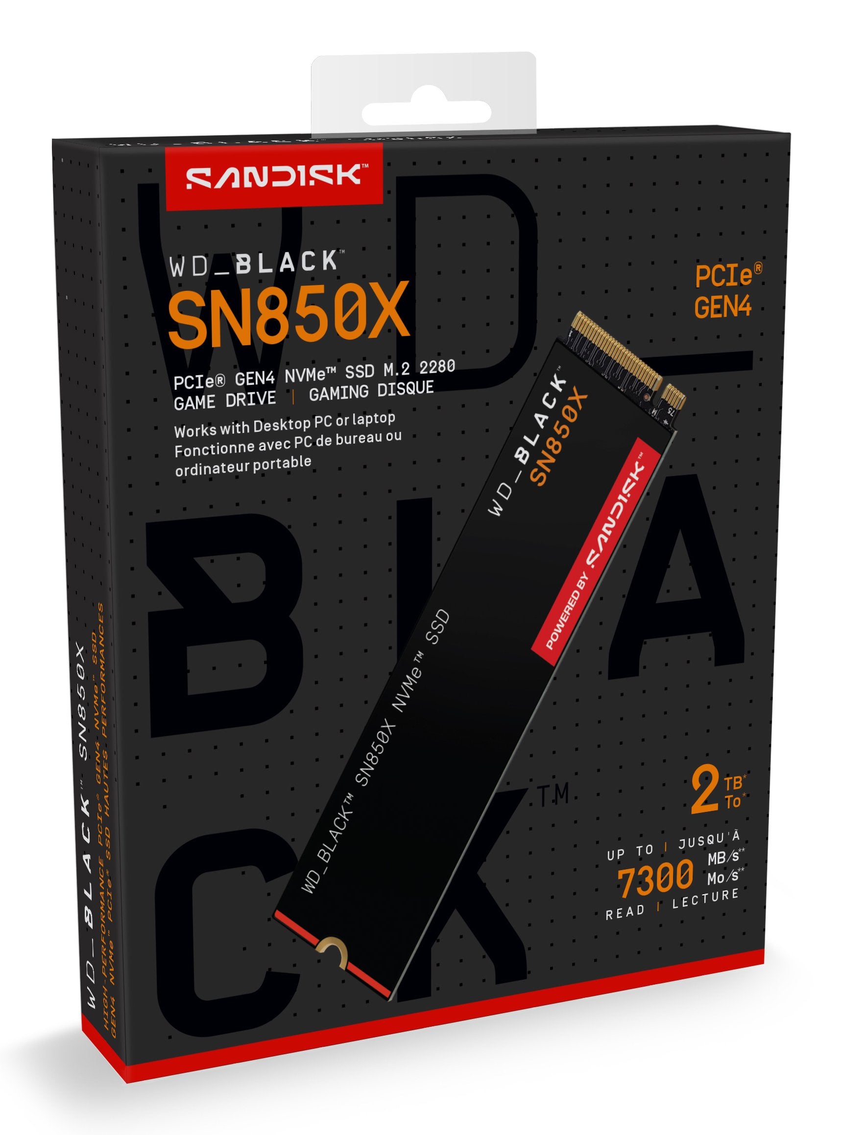 EAN 0718037891408 - SanDisk Black WD_BLACK SN850X NVMe 2 TB M.2 PCI Express 4.0 imagen 6