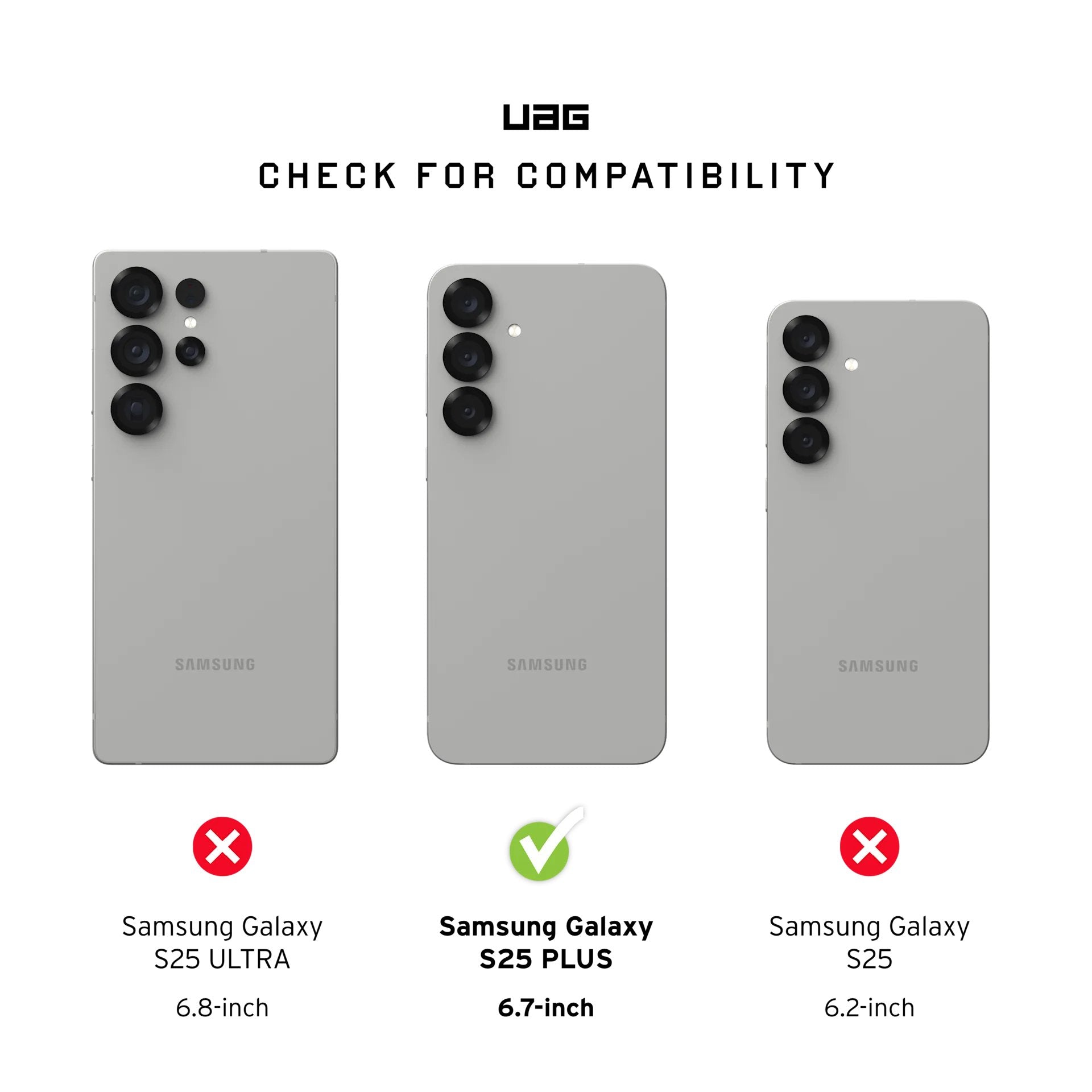 Funda Uag S25+ Essential Armor W/Magnet Black