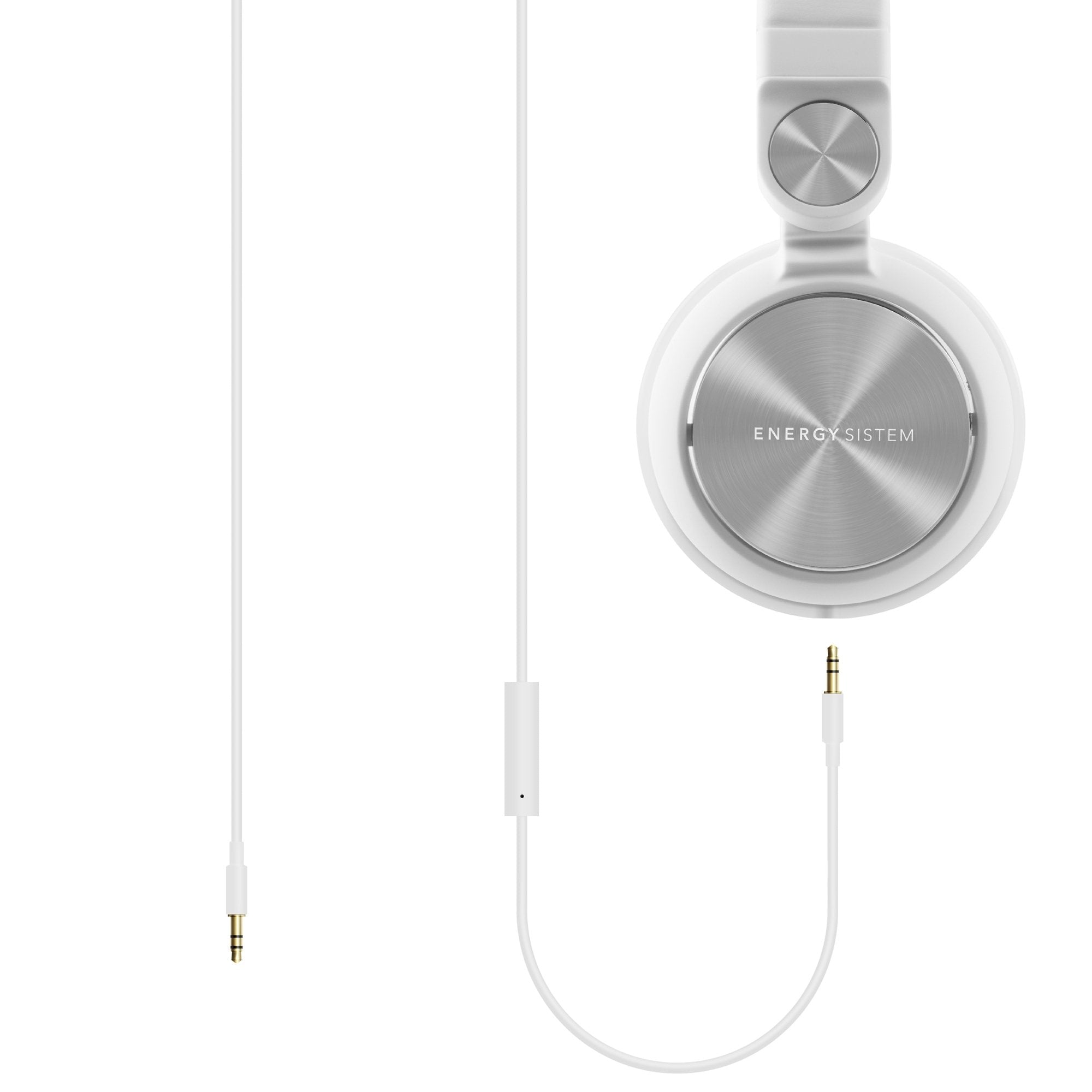 Energy System Auricular Dj2 Microfono Cerrados Ajustables Blanco 426737