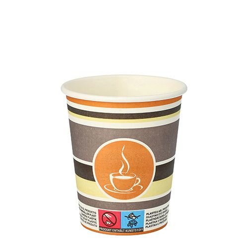 Papstar Einweg-Kaffeebecher Blanco Rojo Amarillo Gris 0.2 L 50 Ud.