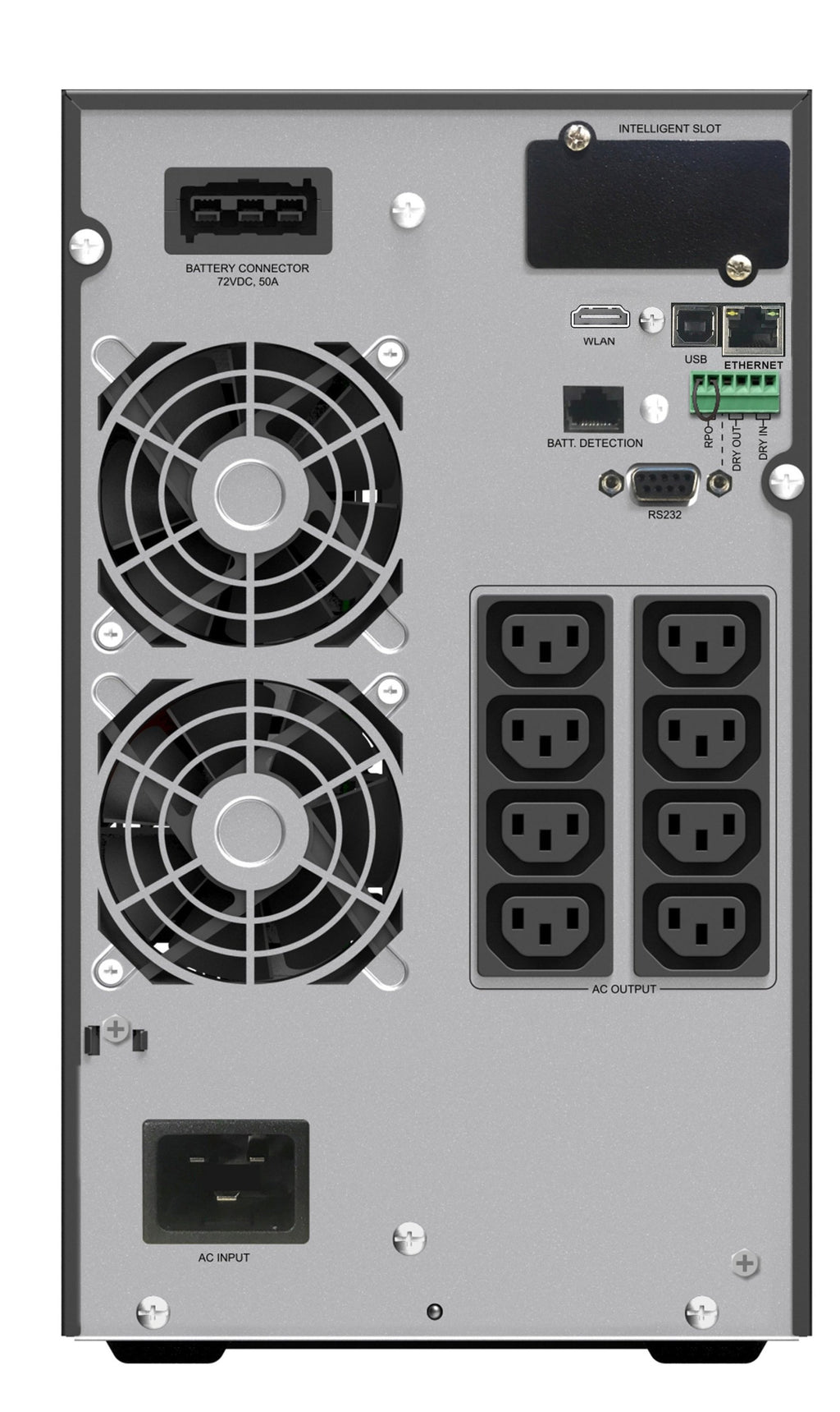 EAN 4260074982855 - PowerWalker VFI 2000 ICT IoT sistema de alimentación ininterrumpida (UPS) Doble conversión (en línea) 2 k imagen 3