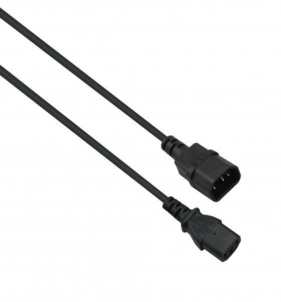 Helos Cable De Alimentacion C13 <-> C14, Negro 5,0m