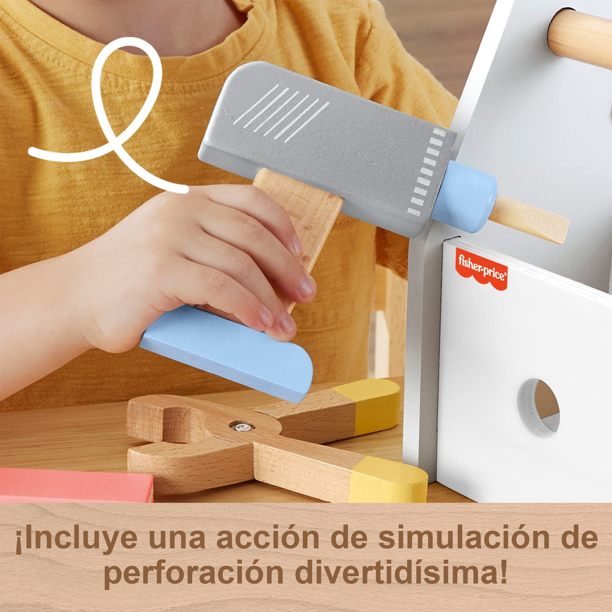 EAN 0194735246076 - Fisher-Price Wooden Tool Box Set imagen 11