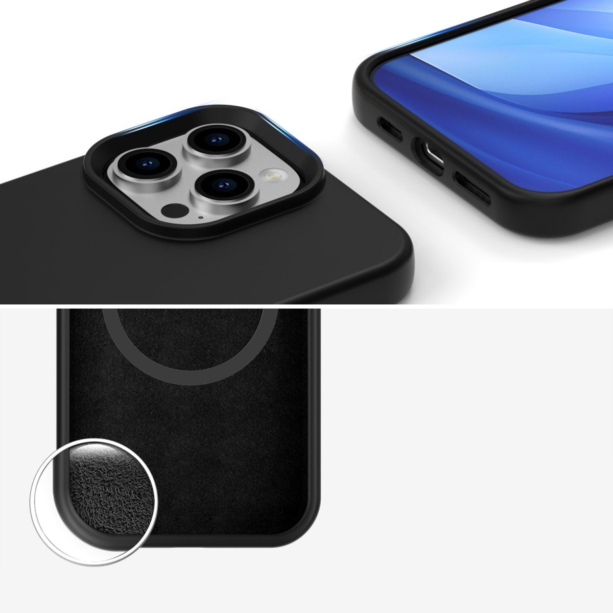 Funda 4smarts De Silicona Cupertino Para Apple Iphone 16 Pro Magsafe-Kompatibel