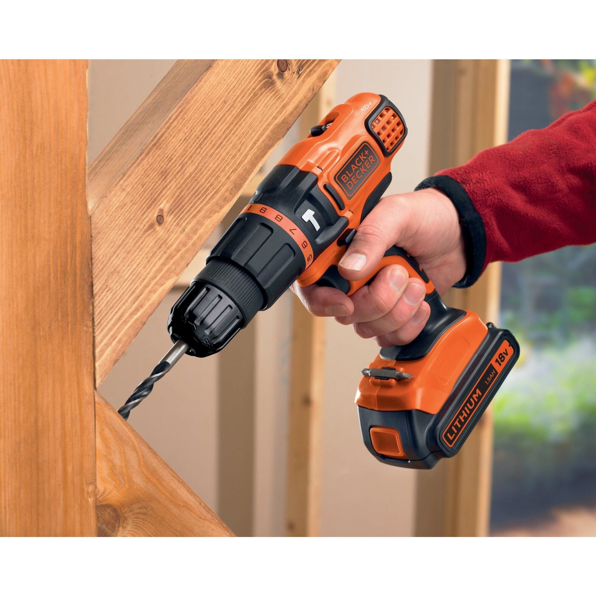 EAN 5035048562086 - Black & Decker BDCH188N-XJ taladro 1350 RPM Negro, Naranja imagen 4