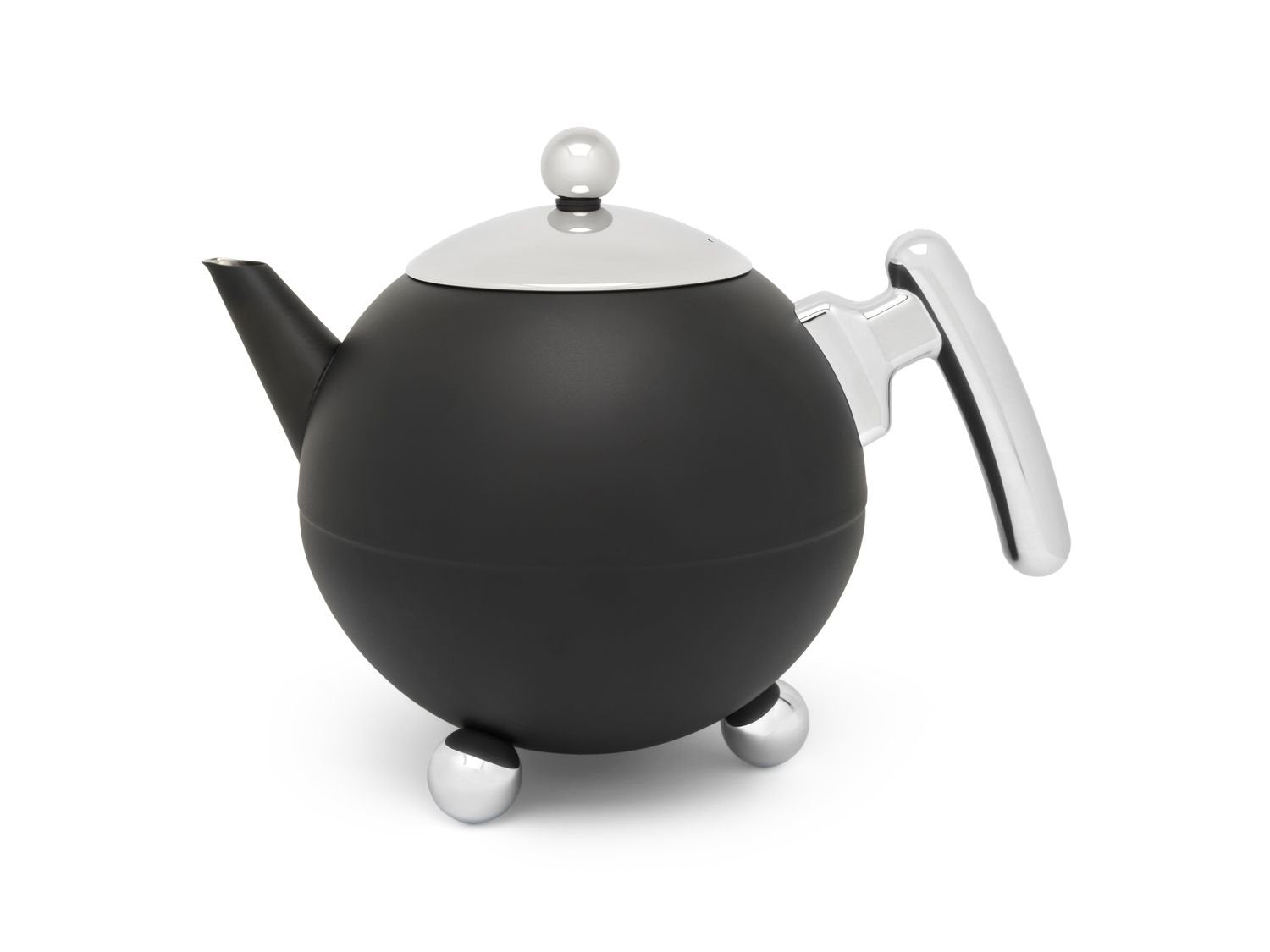 Tetera Bredemeijer Bella Ronde 1.2l Negro Mate / Cromado 101006