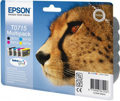 EAN 8715946361246 - Epson T0715 cartucho de tinta 1 pieza(s) Original Cian, Magenta, Amarillo imagen 3