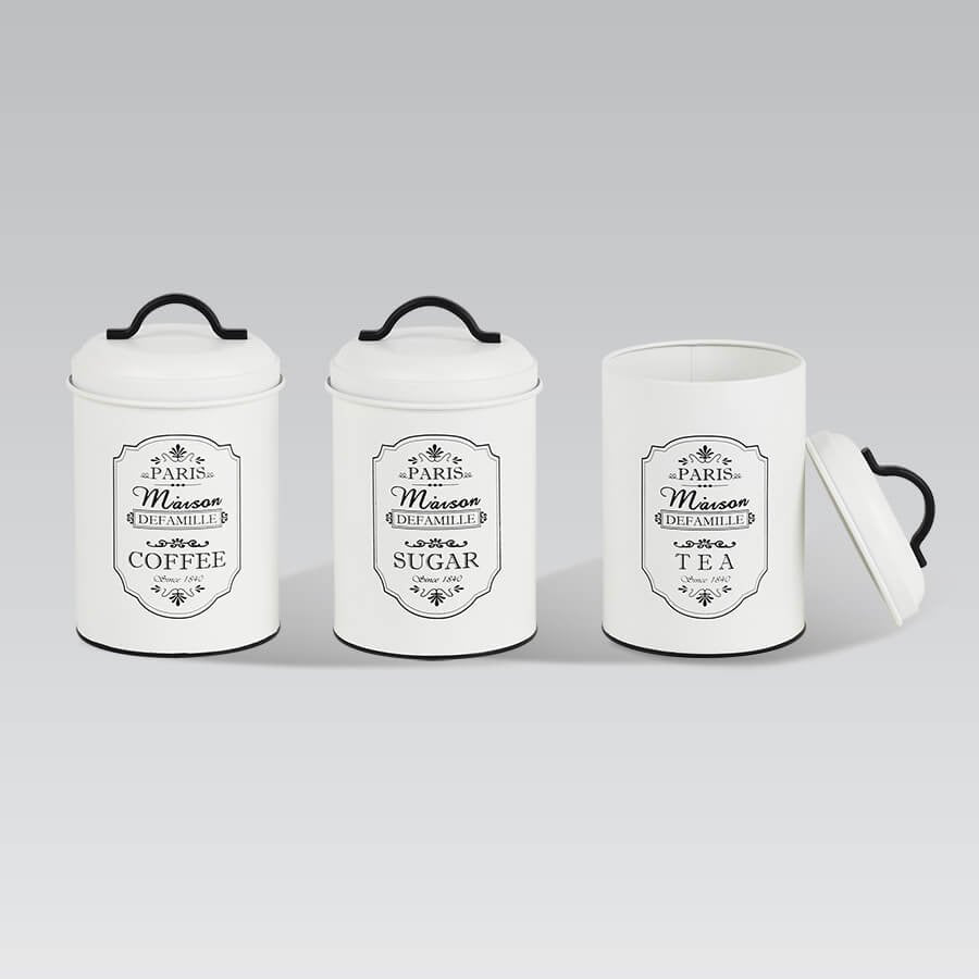 EAN 4820177149908 - Maestro MR-1771-3CS recipiente de cocina Juego de recipientes de té + café + azúcar Metal imagen 3