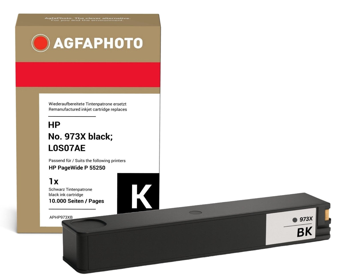 EAN 4250164856654 - AgfaPhoto APHP973XB cartucho de tinta 1 pieza(s) Compatible Alto rendimiento (XL) Negro imagen 1