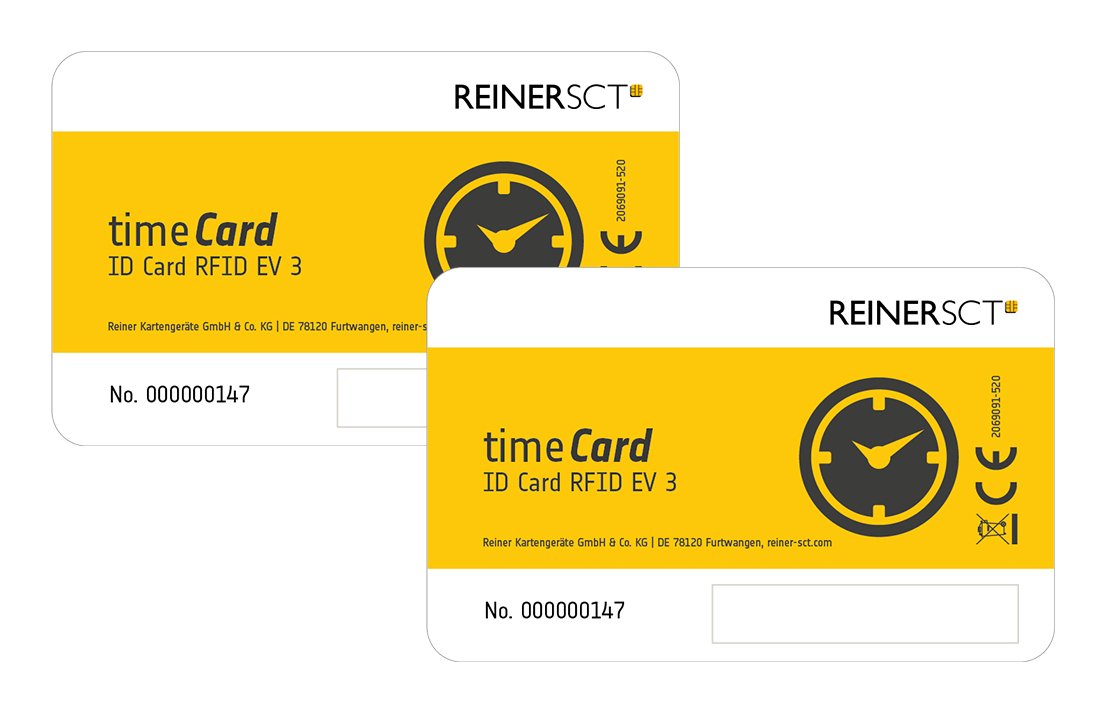 EAN 4011170085106 - Reiner SCT timeCard Premium card MIFARE DESFire EV3 etiqueta RFID Negro, Blanco, Amarillo 25 pieza(s) imagen 2