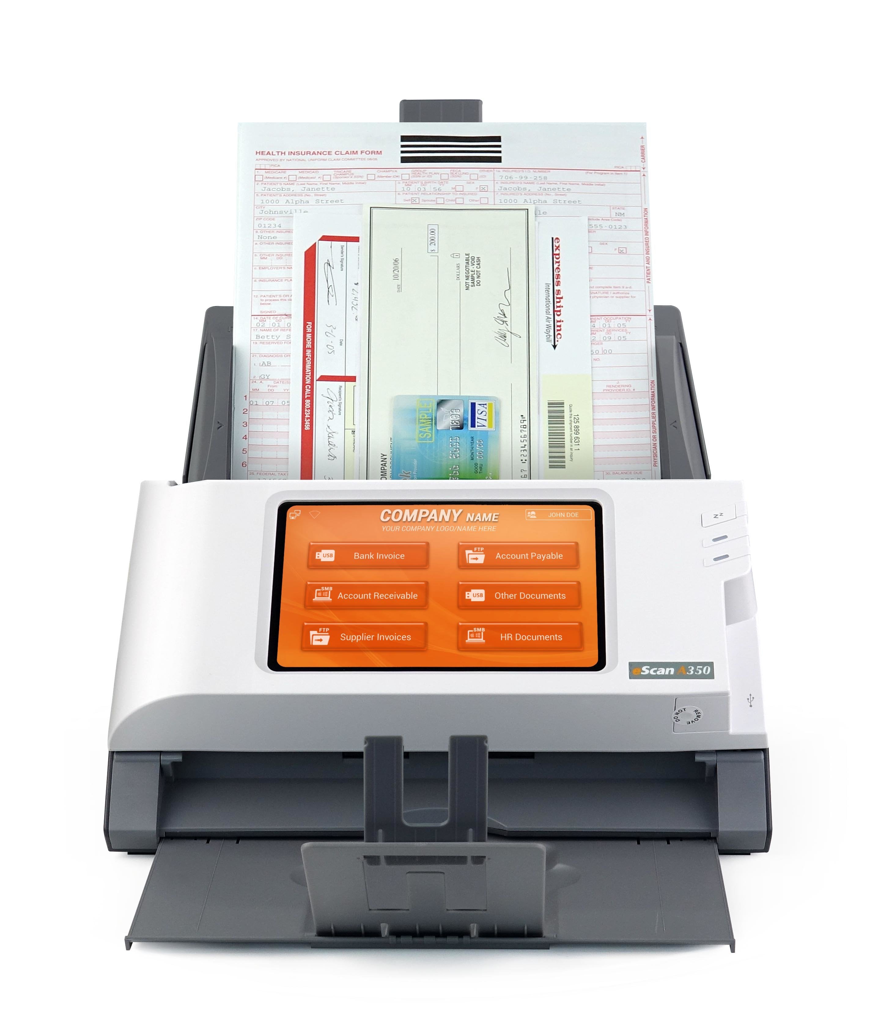 EAN 4042485638800 - Plustek eScan A350 Enterprise Alimentador automático de documentos (ADF) + escáner de alimentación manual imagen 2