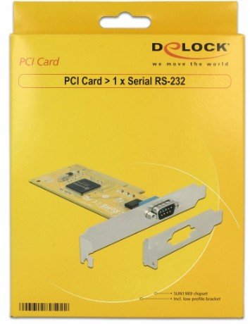 Delock 89592 Tarjeta Y Adaptador De Interfaz Interno Rs-232 Pci, Rs-232, Pci 3.0, Rs-232, Plata, Pc
