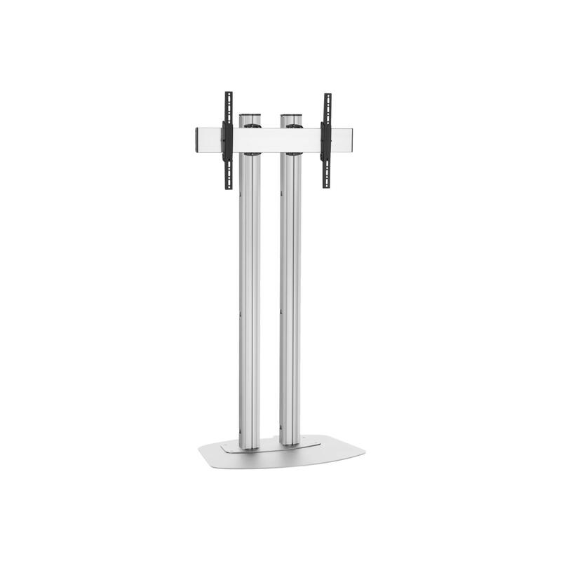 Fd1864 Floor Stand. Double Pole 180cm. 600x400 Silver