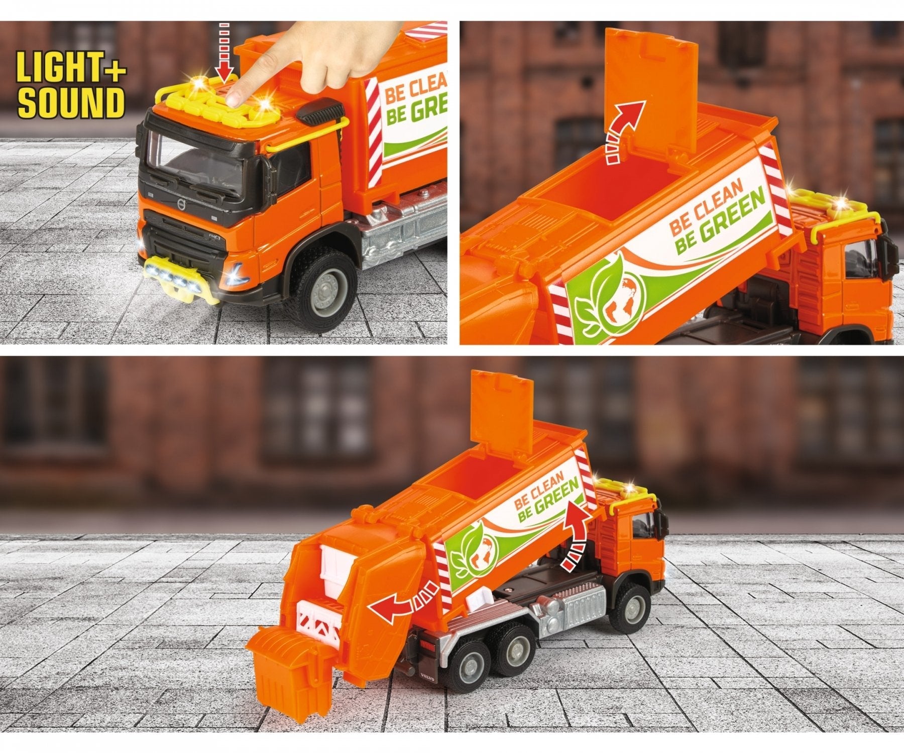 EAN 3467452068182 - Majorette Volvo Truck Garbge Collector imagen 5