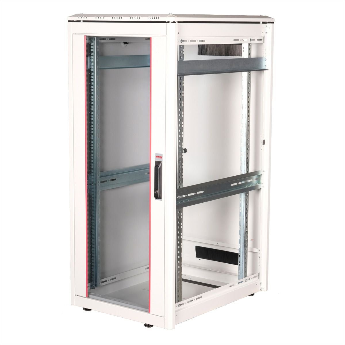 Roline 19-Zoll Netzwerkschrank Pro 26 He, 600x800 Bxt Glastr Grau