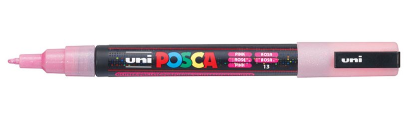 Posca Marcador  Pc-3ml Punta Cónica 0,9 - 1,3 Mm Rosa Purpurina